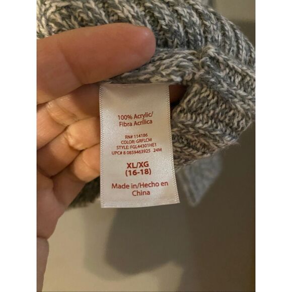 Faded Glory Gray Knit Cowl Neck Sweater Size XL NWOT - Picture 6 of 7